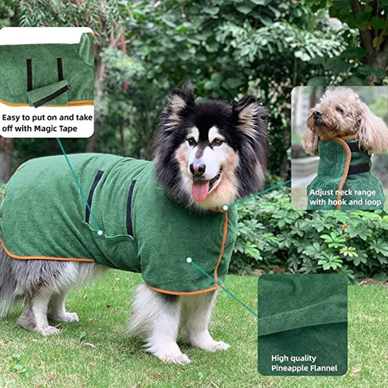 Fast drying pet towel